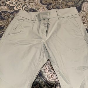 Loft light teal crop pants size 6